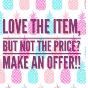 Reasonable offers accepted